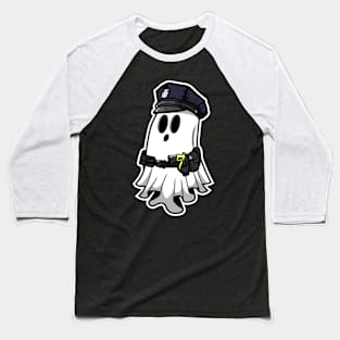 Ghost Police Officer Baseball T-Shirt